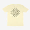 Oztra Bloom cream tee, front view showing the Bloom print