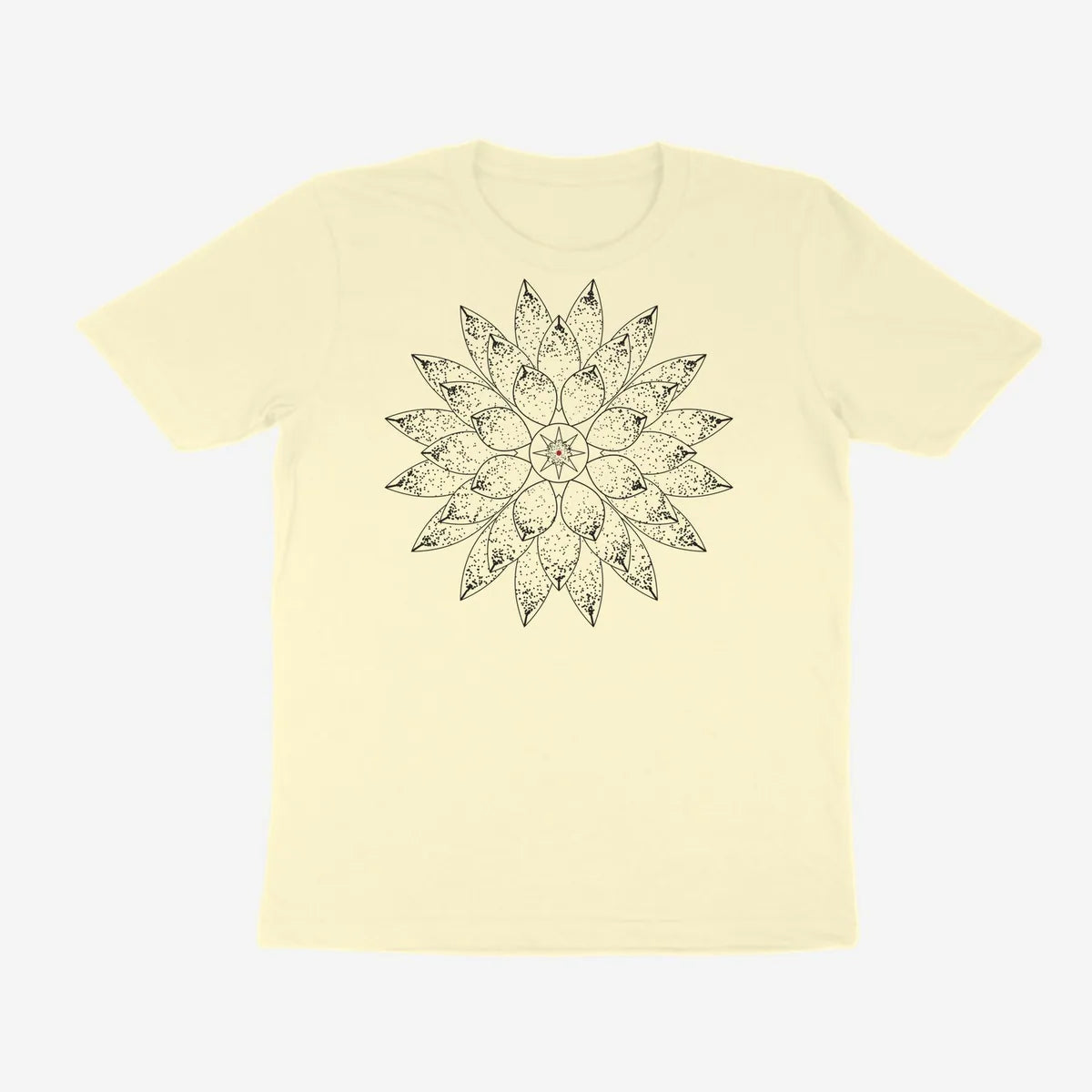 Oztra Bloom cream tee, front view showing the Bloom print