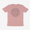 Oztra Bloom dusty pink tee, front view showing the Bloom print
