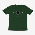 Oztra Eclipse bottle green tee, front view showing the Eclipse print