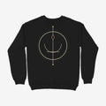 Oztra Sigil black sweatshirt, front view showing the Sigil print