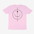 Oztra Sigil baby pink tee, front view showing the Sigil print