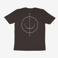 Oztra Sigil charcoal tee, front view showing the Sigil print