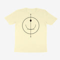 Oztra Sigil cream tee, front view showing the Sigil print