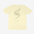 Oztra Viper cream tee, front view showing the Viper print